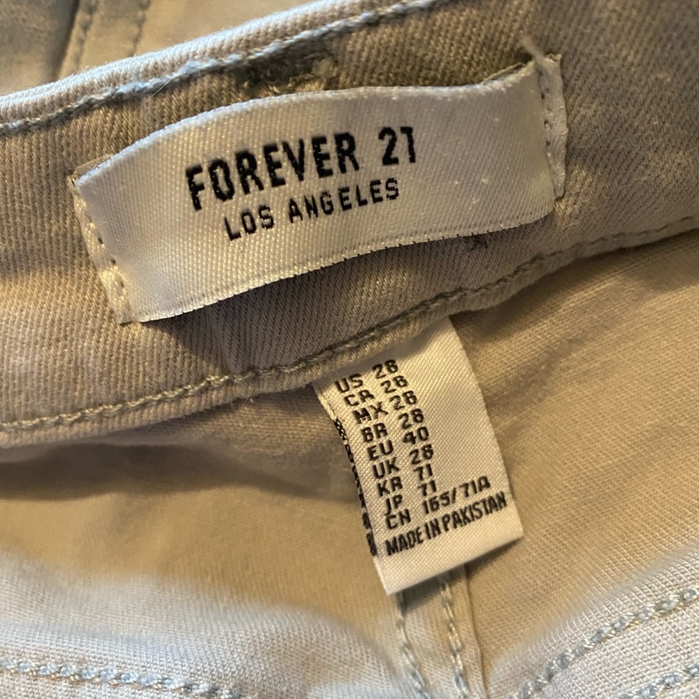 Forever 21 Grey Wash Jeans